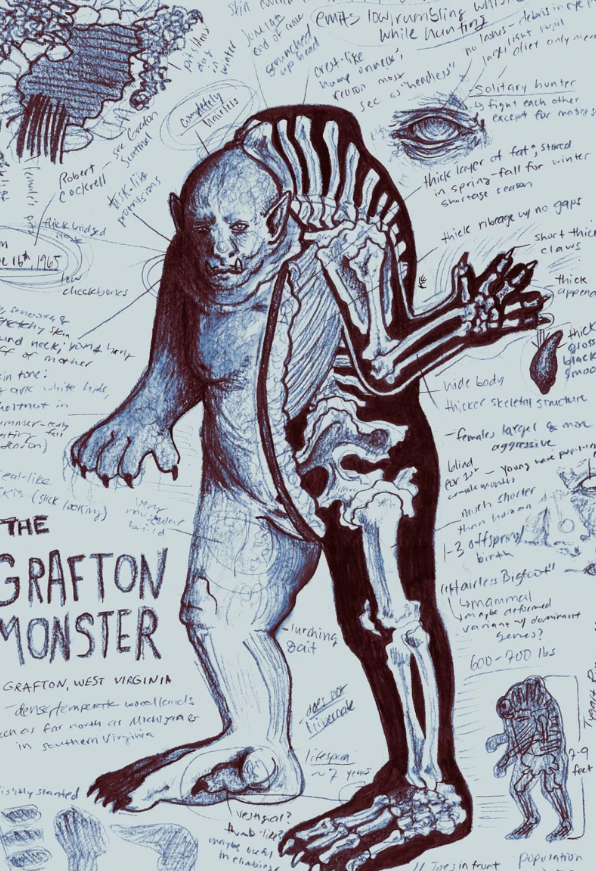 Grafton Monster Anatomy Study Art Print