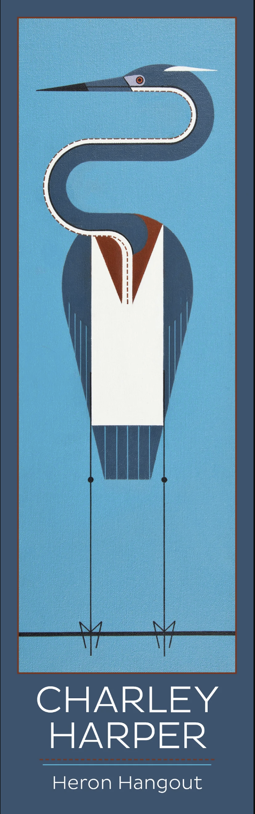 Charley Harper: Heron Hangout Bookmark