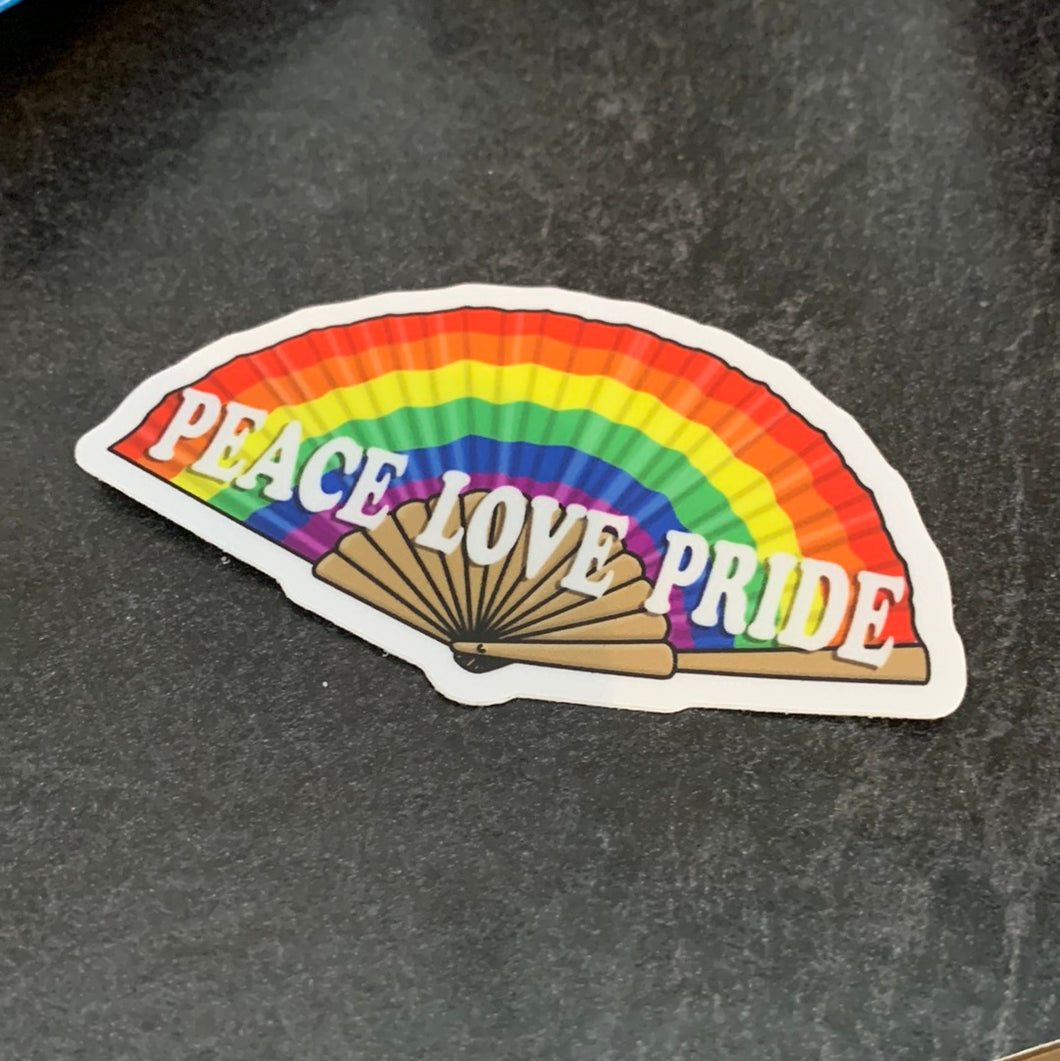 Peace Love Pride Sticker