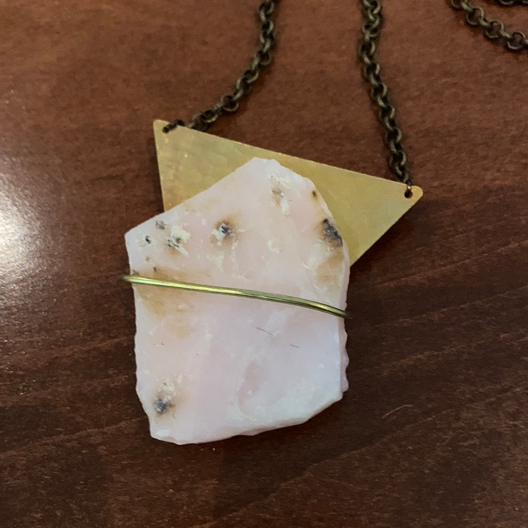 Pink opal neck
