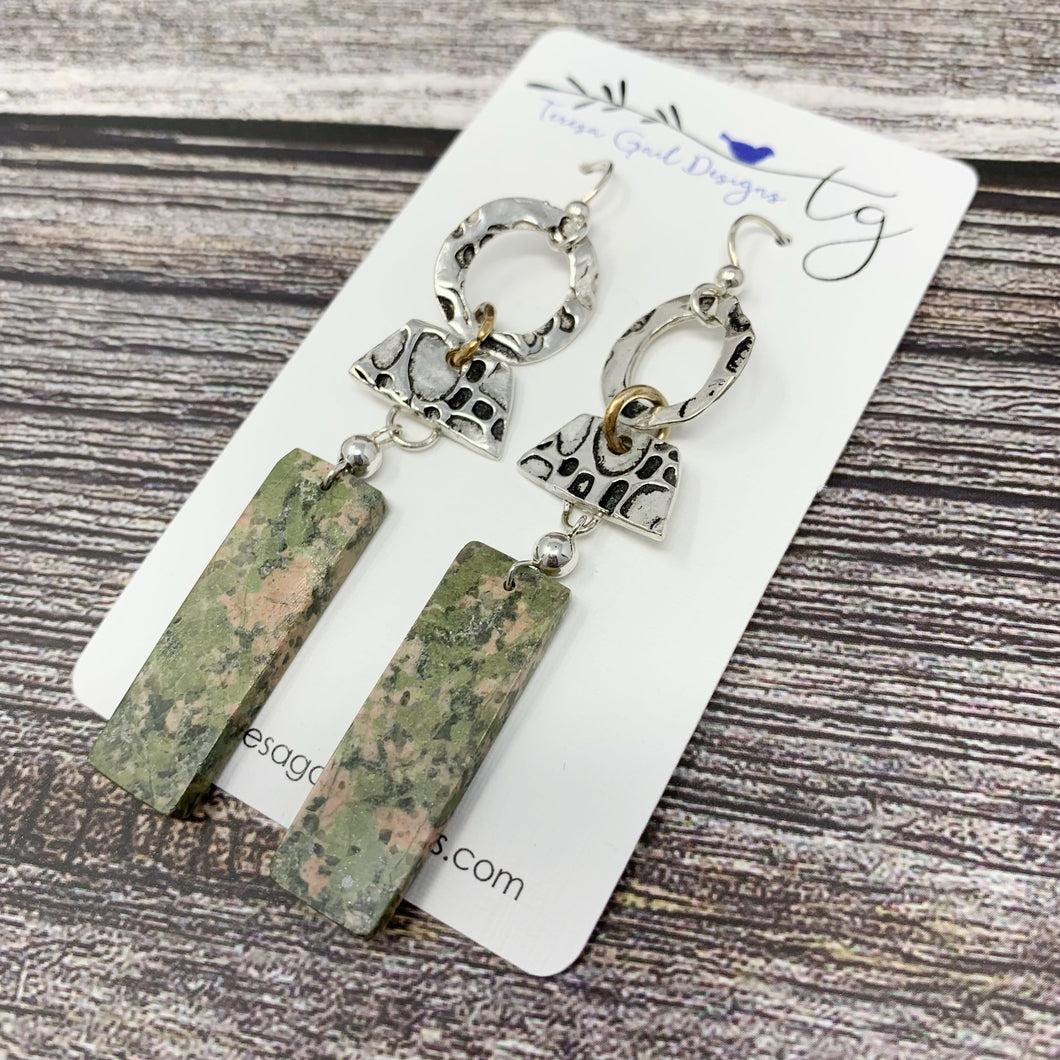 Sterling Silver and Stone Earrings