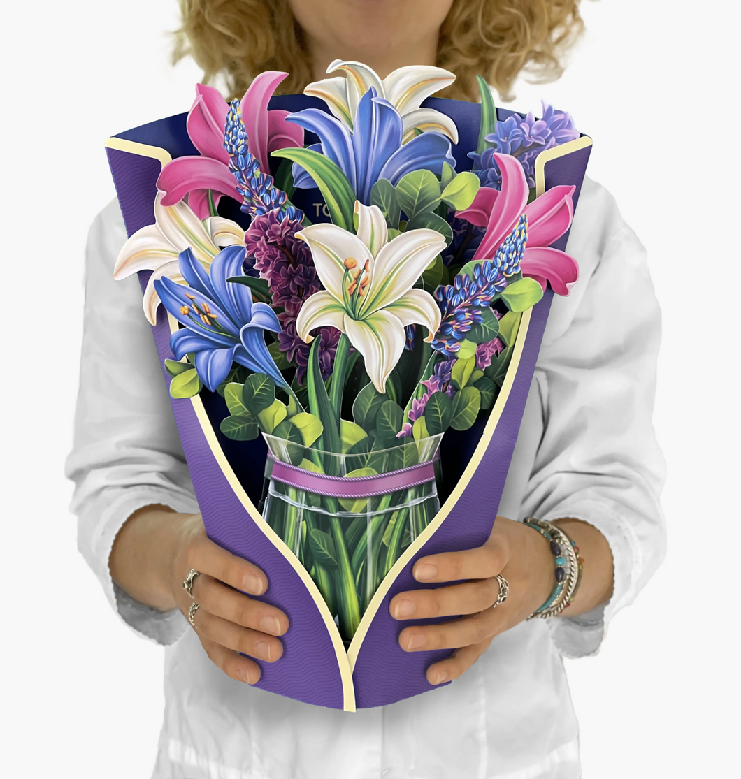 Lilies & Lupines Paper Bouquet