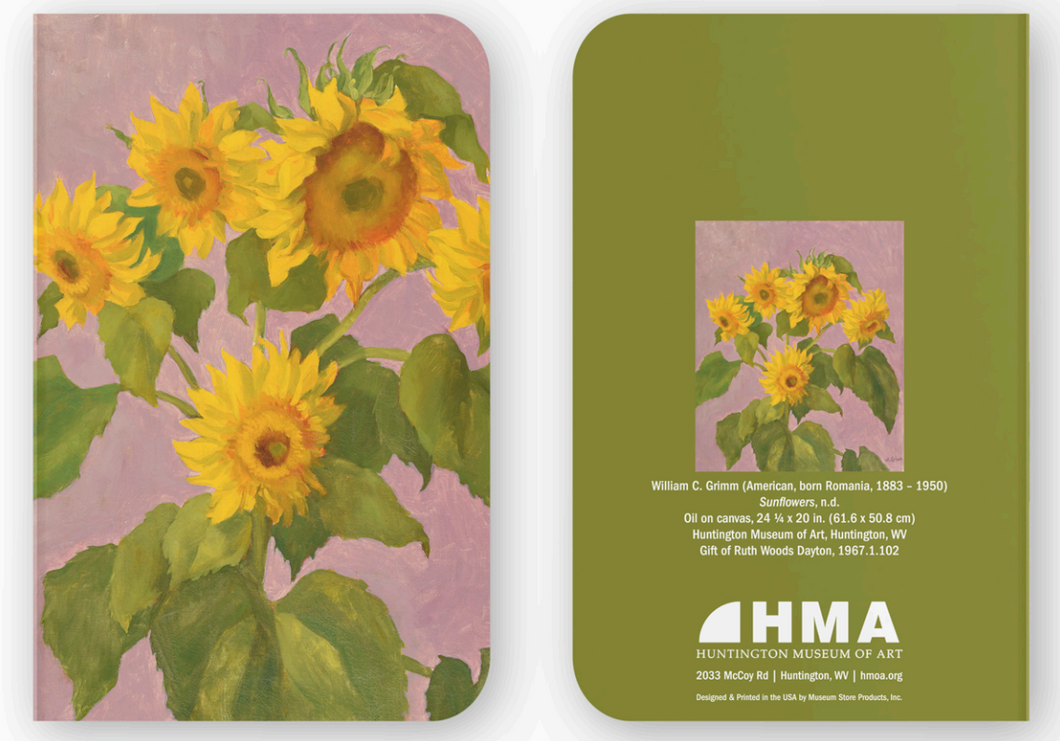 Sunflowers by William C. Grimm - Daywood Collection Notebook