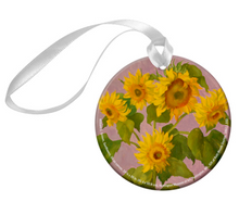 Load image into Gallery viewer, Ceramic Ornament - Sunflowers by William C. Grimm
