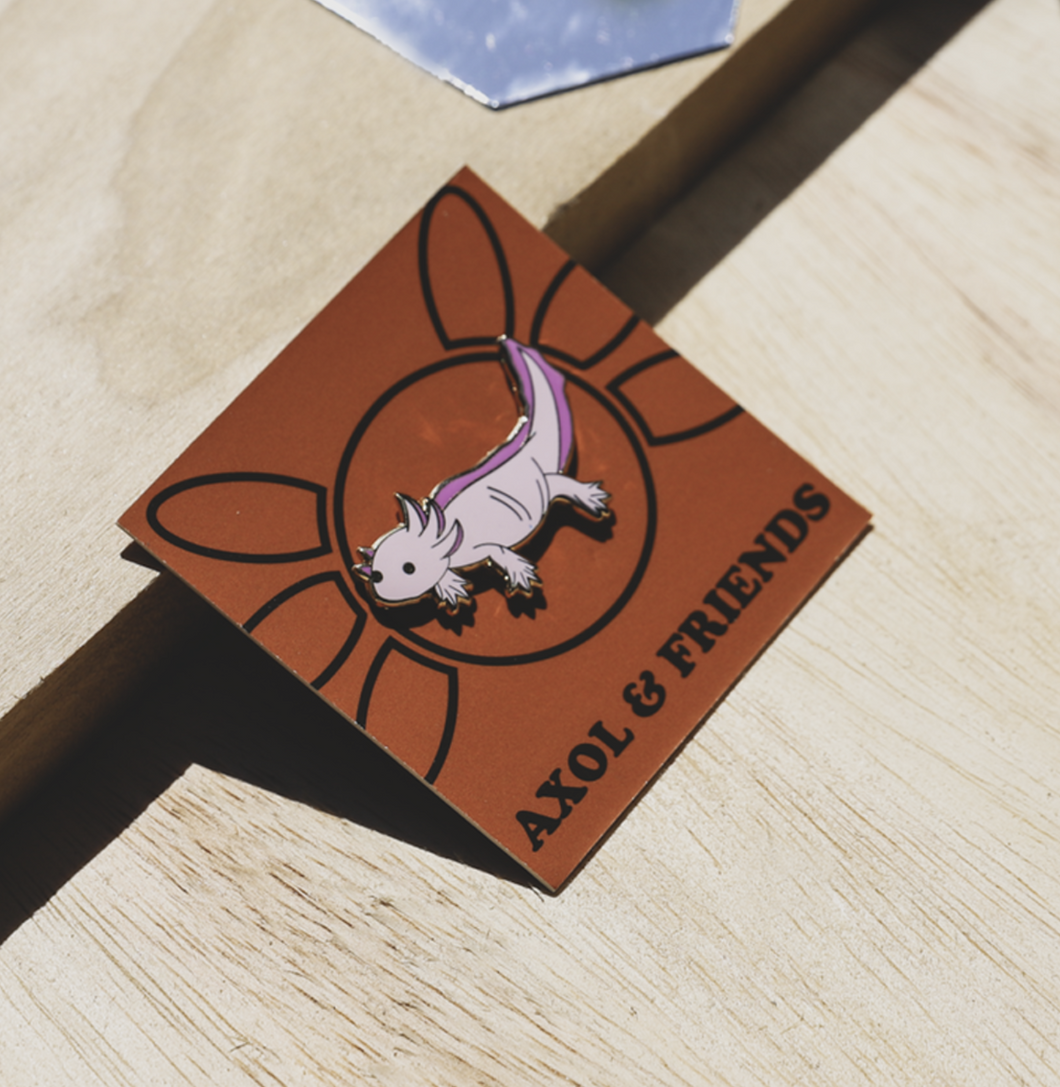 Pink Axolotl Pin