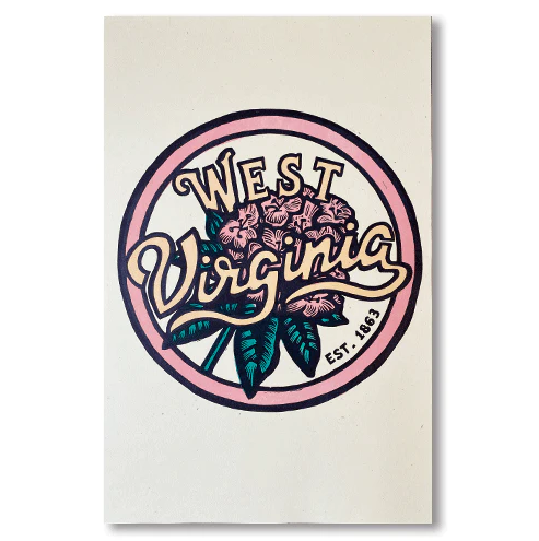 West Virginia Rhododendron Print
