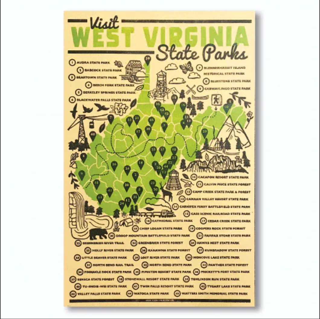WV State Parks Print