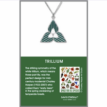 Load image into Gallery viewer, Charley Harper&#39;s Trillium Pendant
